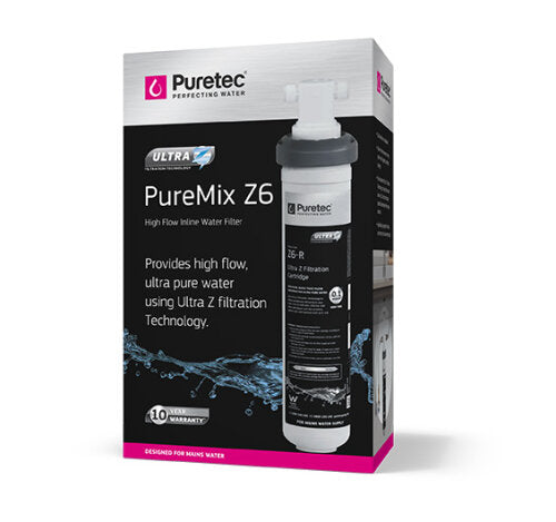Puremix Z6 HF Inline Undersink Filter System 0.1mic
